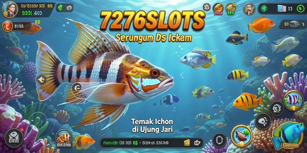 Screenshot utama 7276SLOTS menampilkan aksi tembak ikan yang mendebarkan.