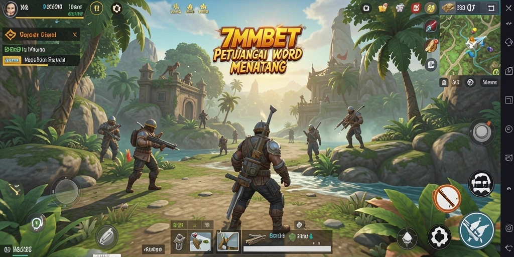 Tampilan gameplay 7MMBET yang menakjubkan dalam dunia Open World.