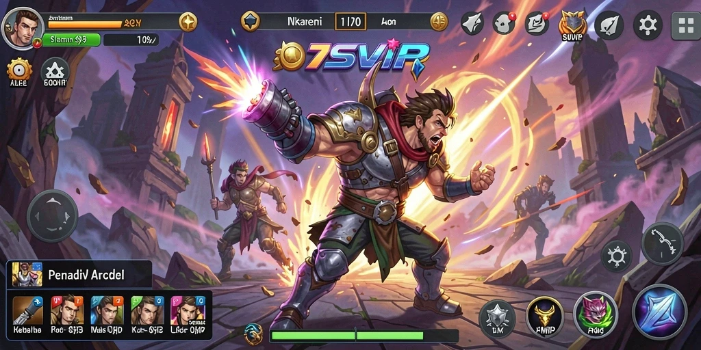 Tampilan gameplay seru dari 7SVIP yang penuh aksi.
