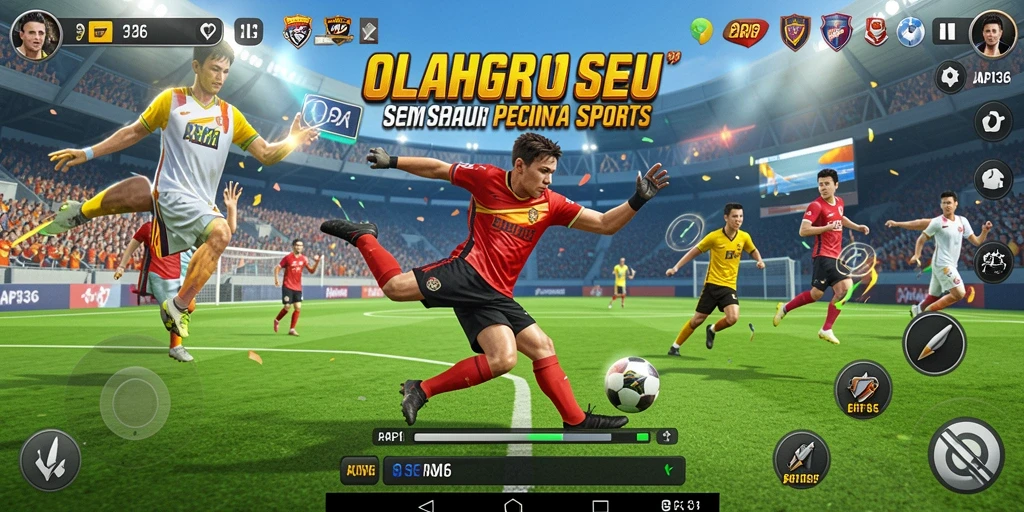 Screenshot dari gameplay seru API36 dalam suasana pertandingan olahraga.