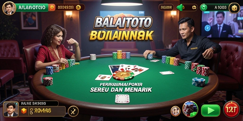 Tampilan permainan Poker yang menarik dan interaktif di BALAITOTO.