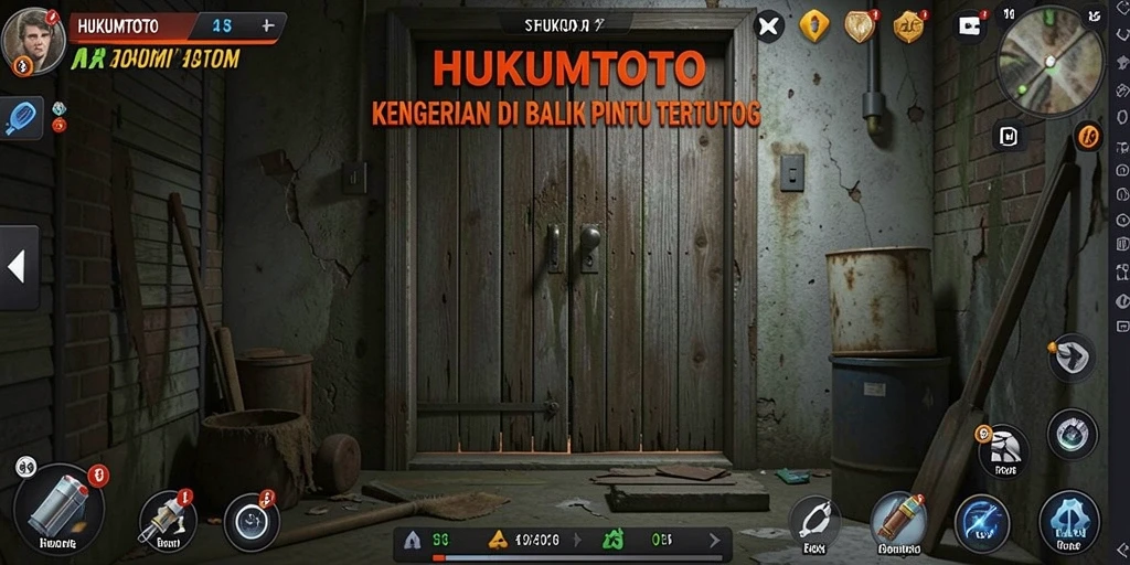 Tampilan gameplay menakutkan di HUKUMTOTO