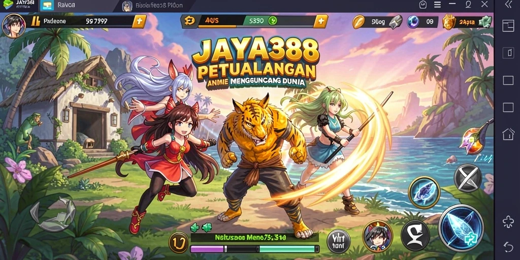 Tampilan gameplay JAYA388 yang penuh aksi dan warna.
