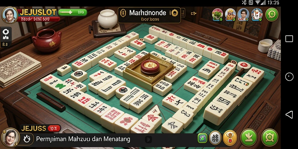 Tampilan menarik dari gameplay Mahjong di JEJUSLOT.