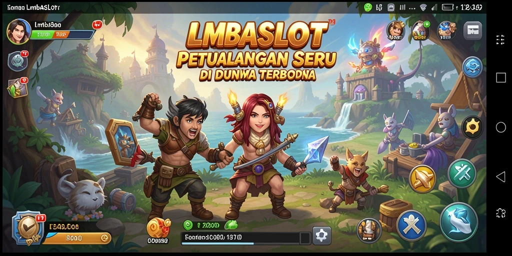 Tampilan seru gameplay LMBASLOT dalam petualangan Open World.