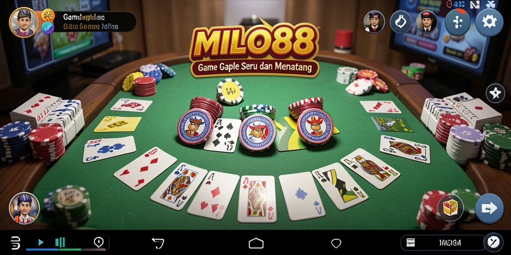 Tangkapan layar utama permainan Gaple yang menarik dari MILO88.