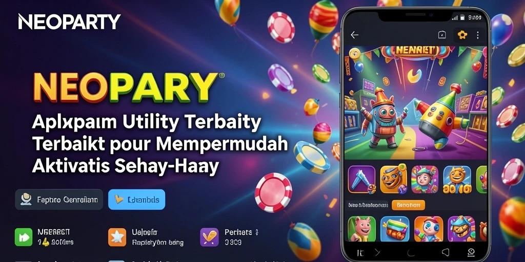 Tampilan antarmuka NEOPARTY yang sederhana dan intuitif.