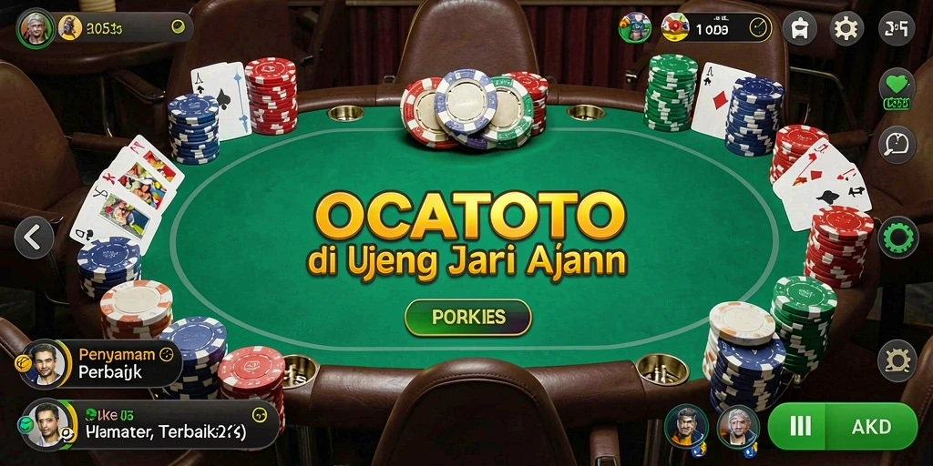 Tangkapan layar menarik dari gameplay Poker di OCATOTO.