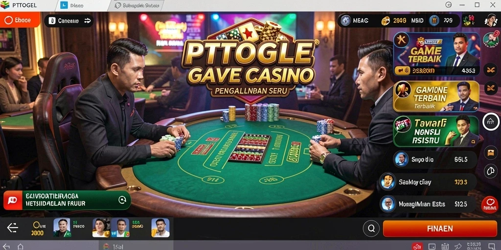 Tampilan gameplay Live Casino yang menarik dan interaktif dari PTTOGEL.