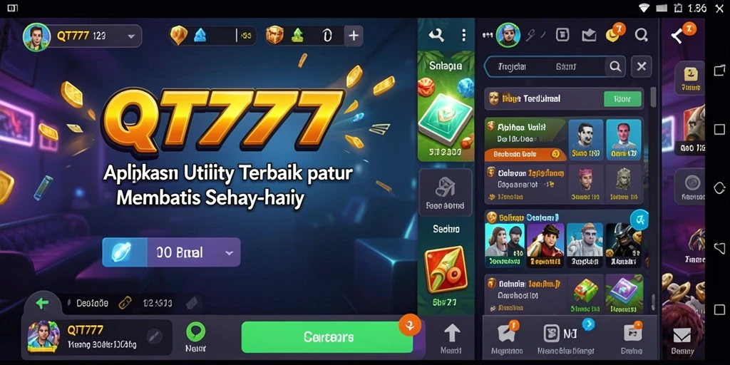 Tampilan antarmuka QT777 yang intuitif dan mudah digunakan.