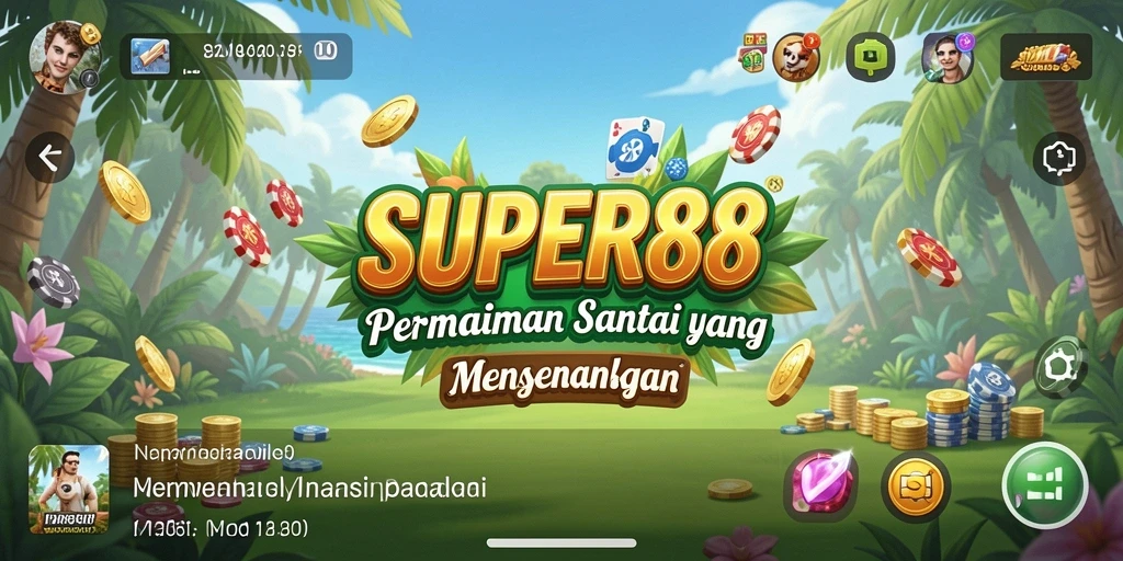 Tampilkan gameplay seru dan penuh warna dari SUPER88.