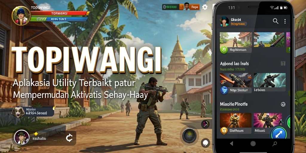 Screenshot utama TOPIWANGI yang menunjukkan fitur-fitur canggih.
