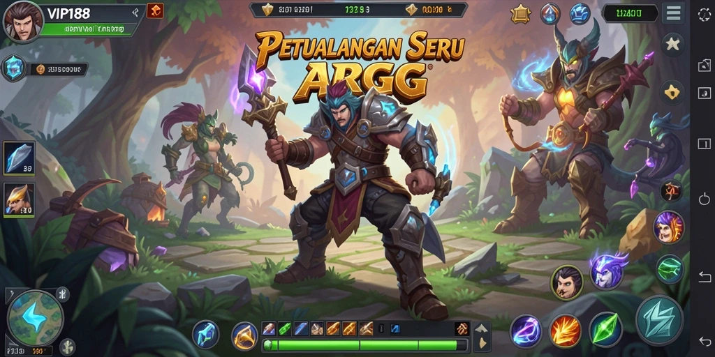 Screenshot gameplay menunjukkan pertempuran epik dalam <strong>VIP188</strong>.
