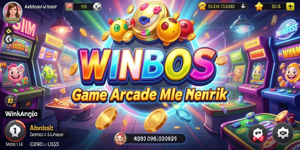 Tampilan gameplay seru WINBOSS dengan desain arcade yang menarik.
