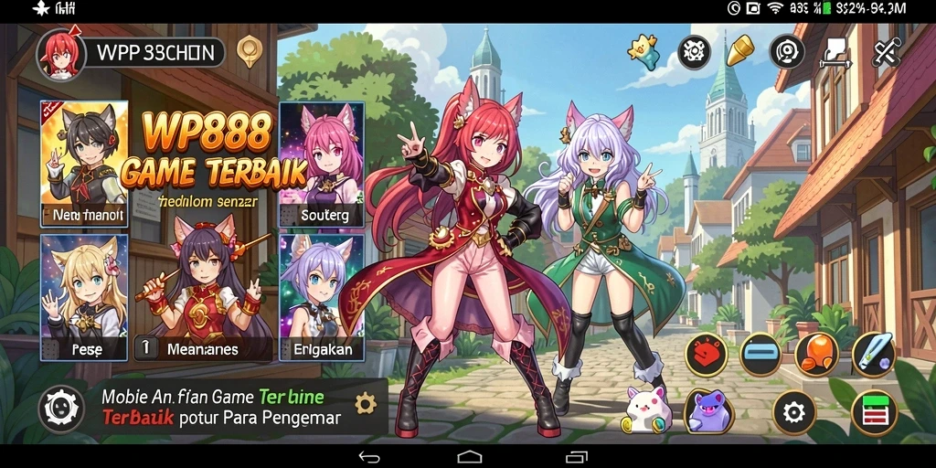 Tampilan gameplay WP888 yang menarik dan penuh warna.
