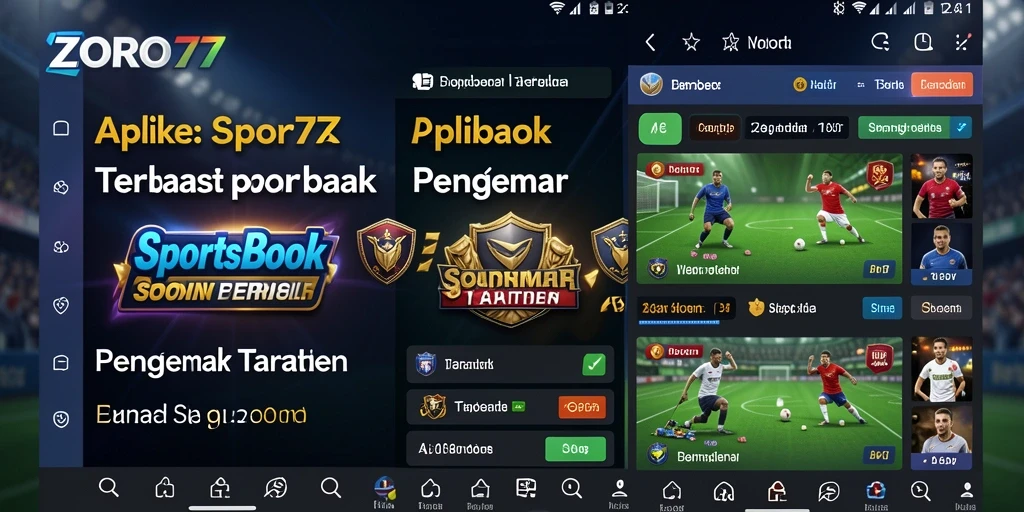 Tampilan gameplay taruhan olahraga menarik di ZORO77.